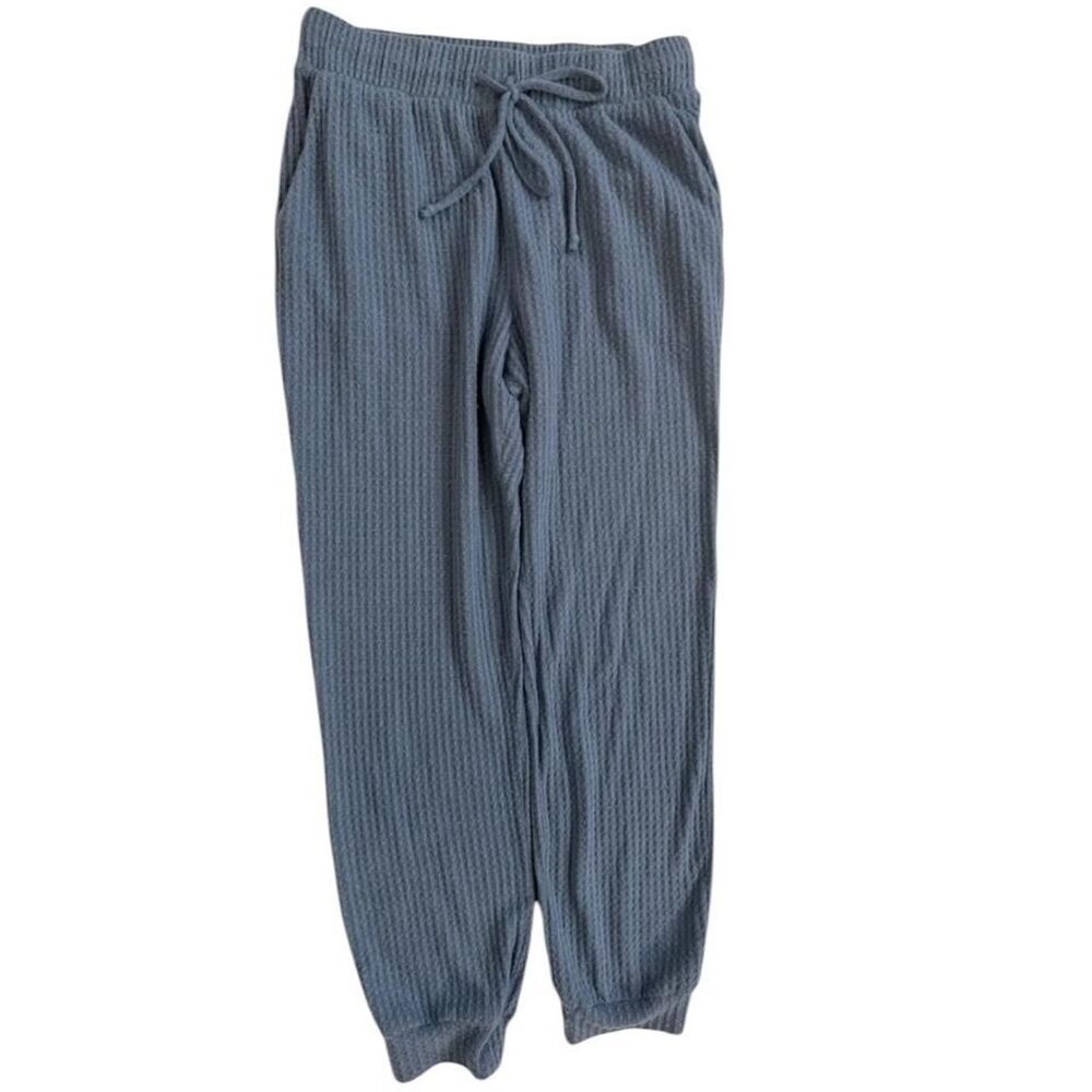 Socialite blue waffle knit joggers
